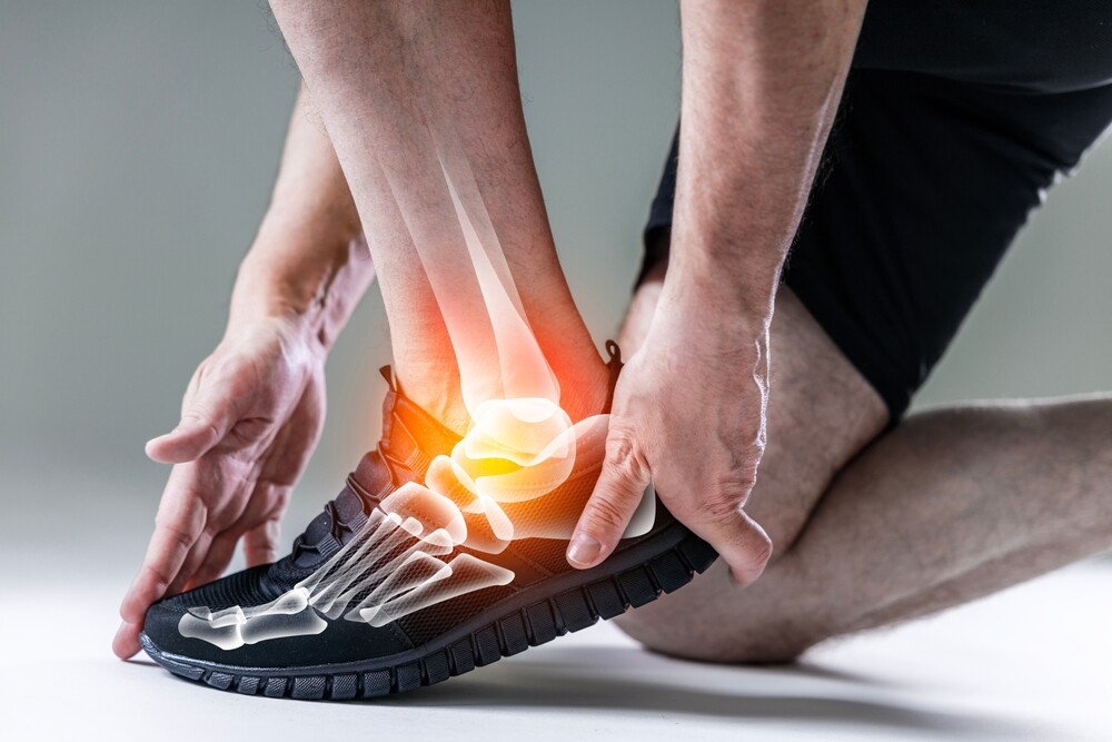 Ankle,And,Foot,Of,A,Male,Athlete,During,Sporting,Activity